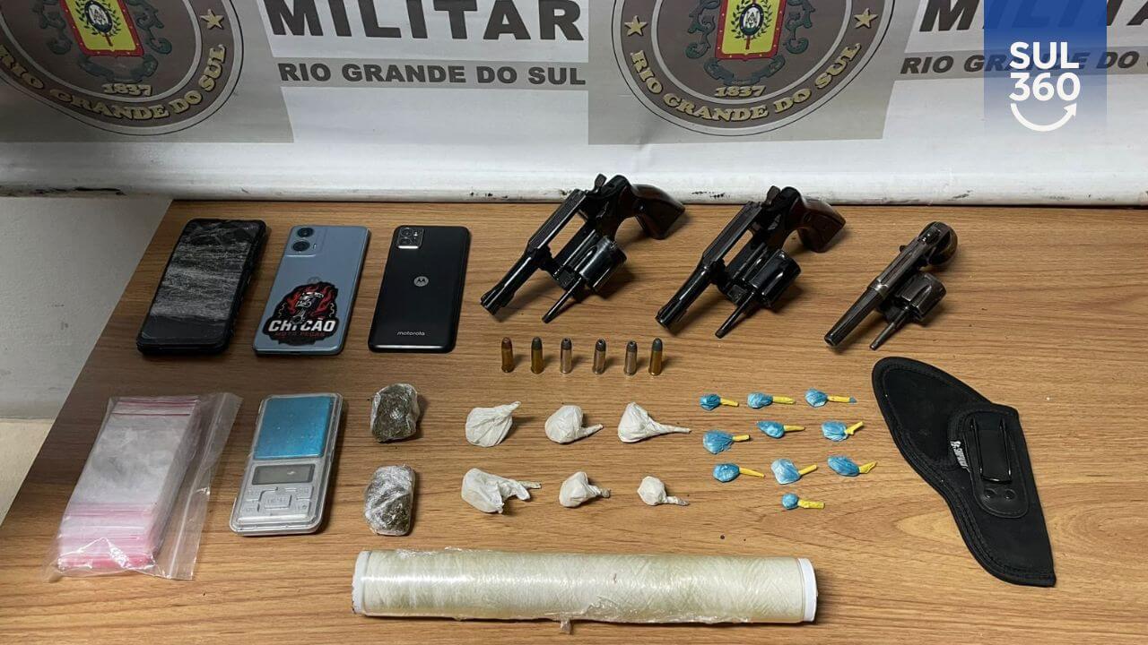 Homem é preso por tráfico de drogas e posse ilegal de arma na Vila Nova