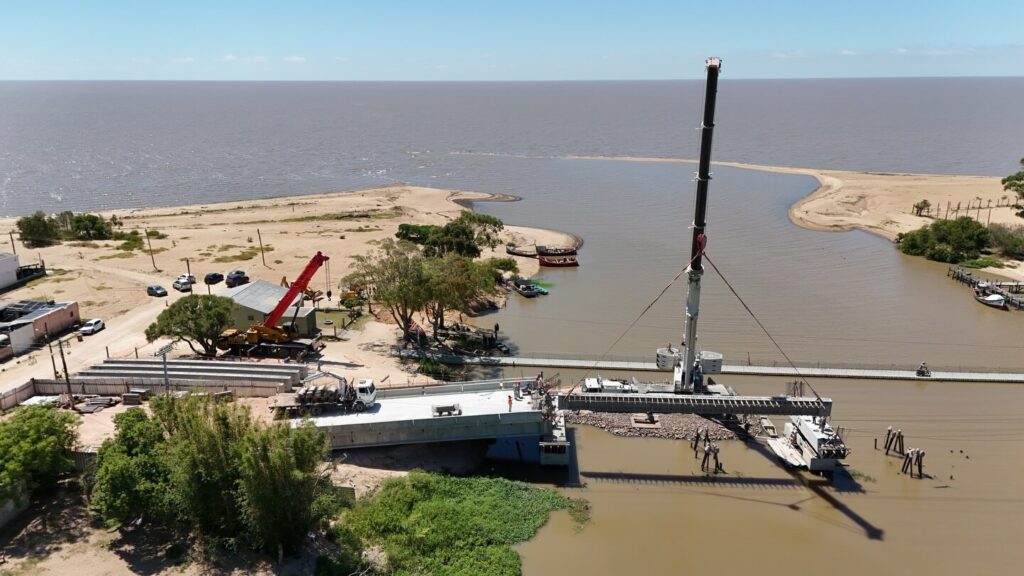 Içamento das vigas centrais da nova Ponte João Goulart marca avanço decisivo na obra em Arambaré