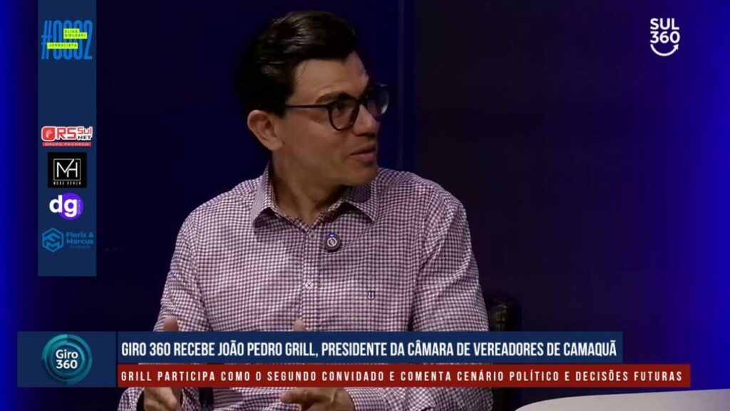 Giro 360 recebe João Pedro Grill, vereador de Camaquã e pré-candidato a deputado estadual