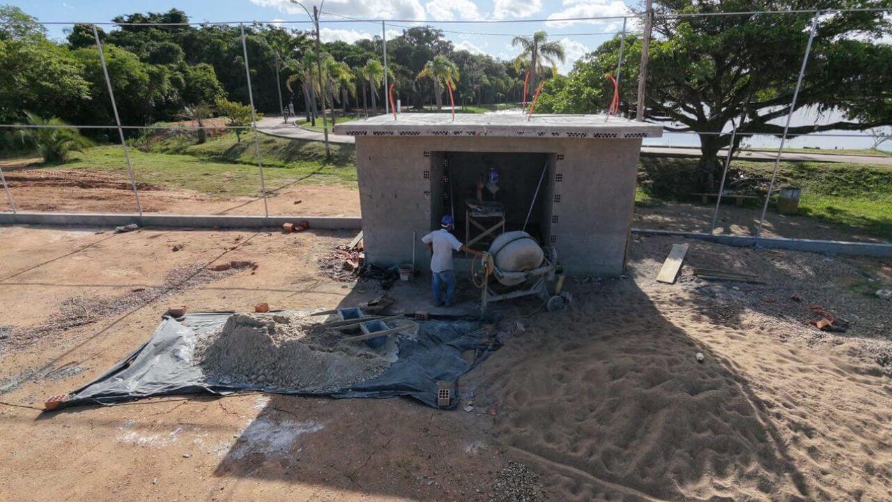 Obra da nova quadra avança para receber a Taça Prainha 2026 em Camaquã