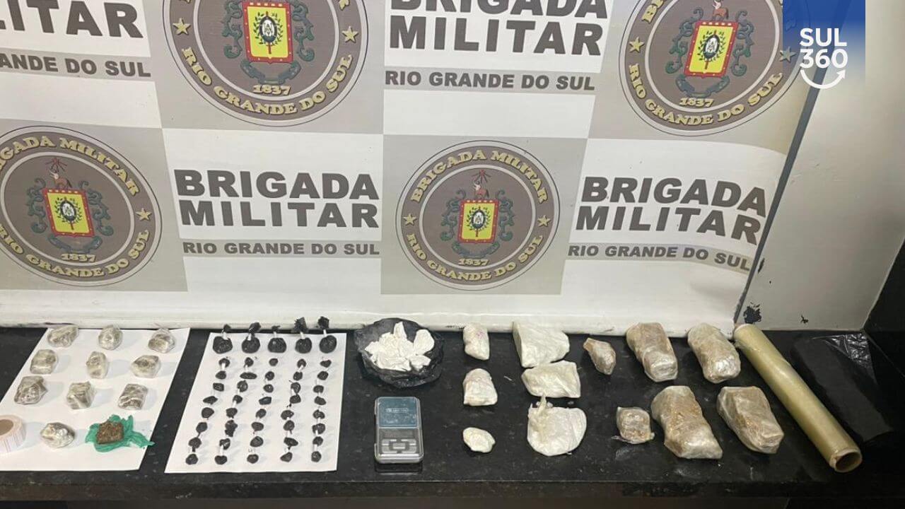 Jovem de 21 anos é preso por tráfico de drogas no bairro Viégas, em Camaquã