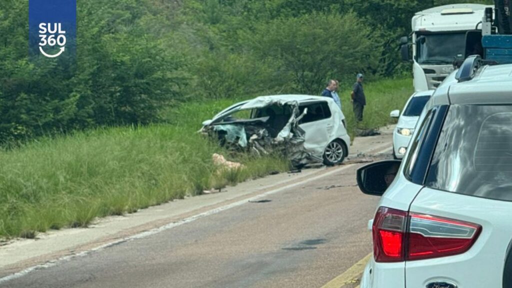 Grave acidente envolve dois veículos na BR-116, em Tapes