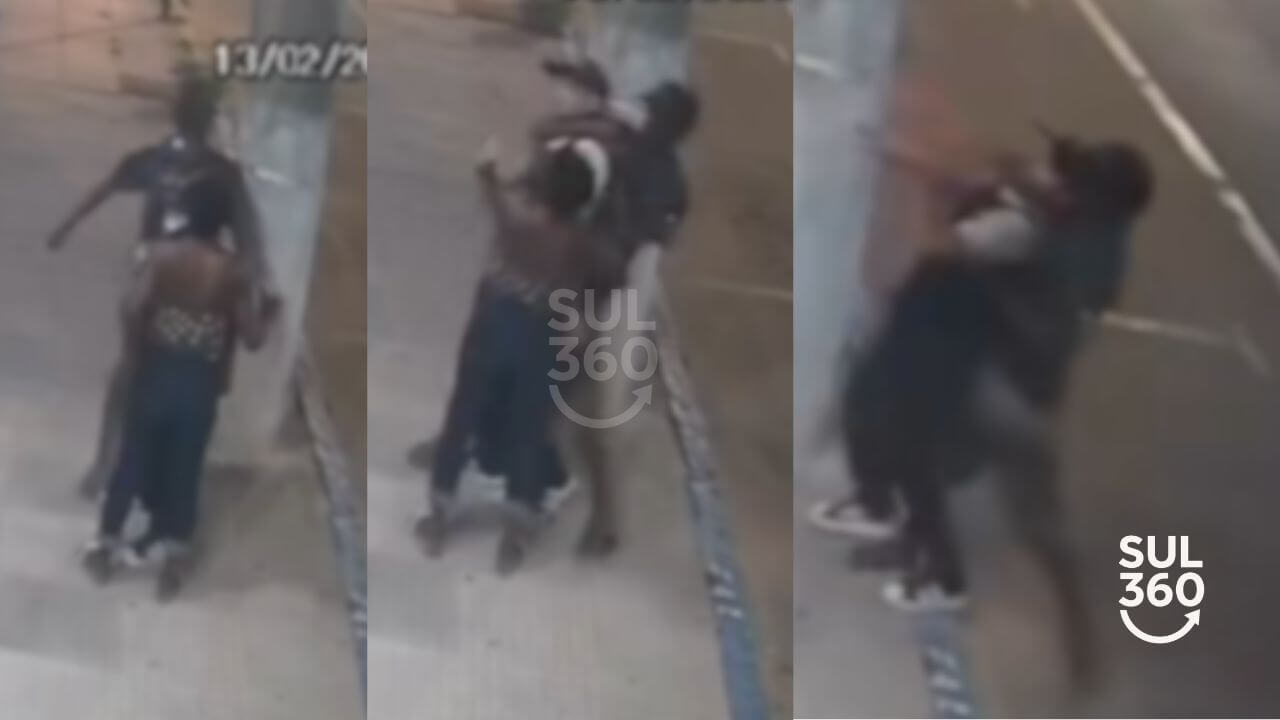 Vídeo mostra confusão e tentativa de vandalismo no Centro de Camaquã