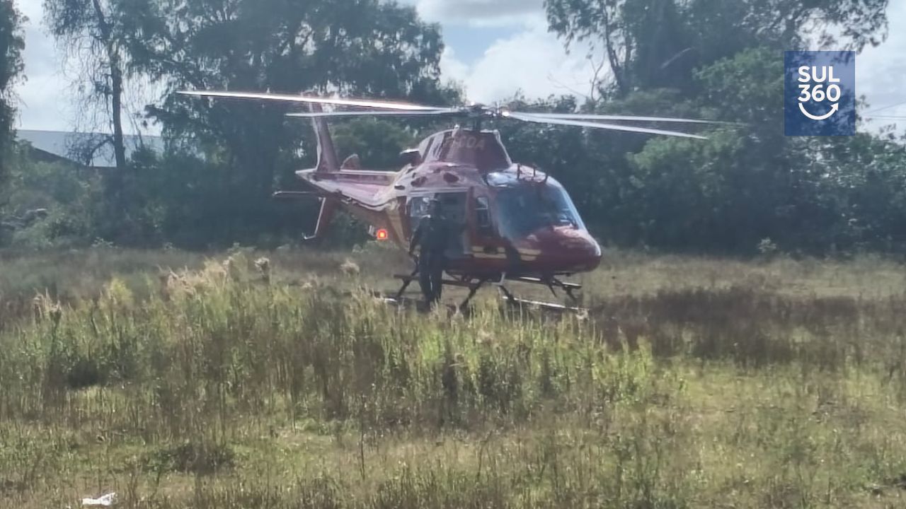 Com apoio de aeronave de resgate buscas por jovem desaparecido seguem em Tapes