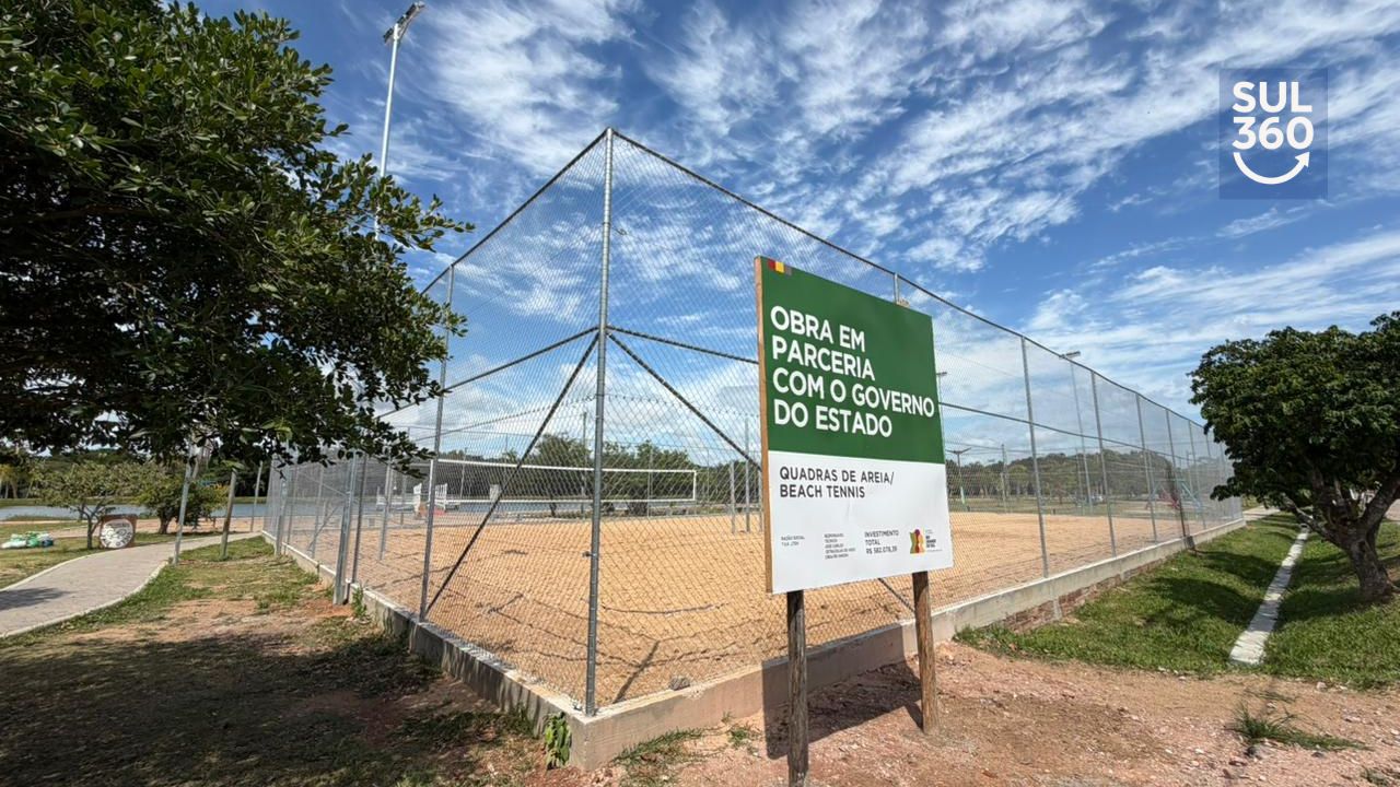 Prefeitura de Camaquã prepara inauguração das novas quadras durante finais da Taça Prainha - Foto: Grazy Magalhães/Ascom Prefeitura de Camaquã