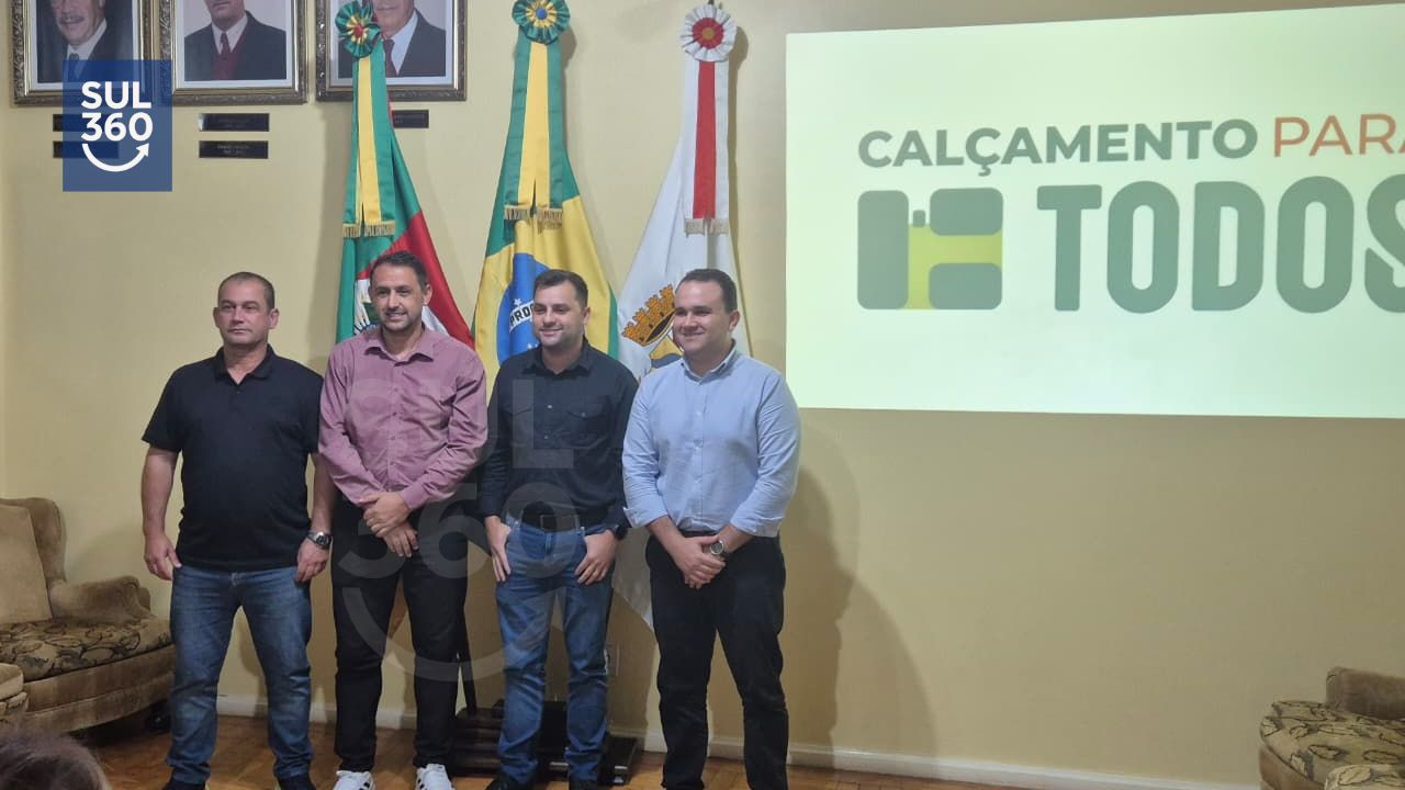 Prefeitura de Camaquã anuncia programa Calçamento para Todos