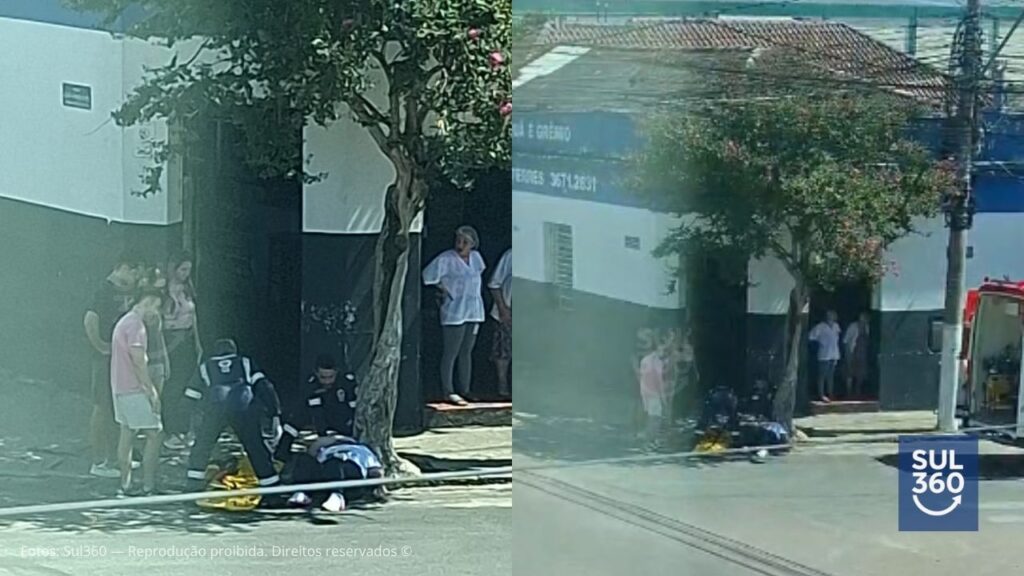 Ciclista é atropelada por veículo no Centro de Camaquã