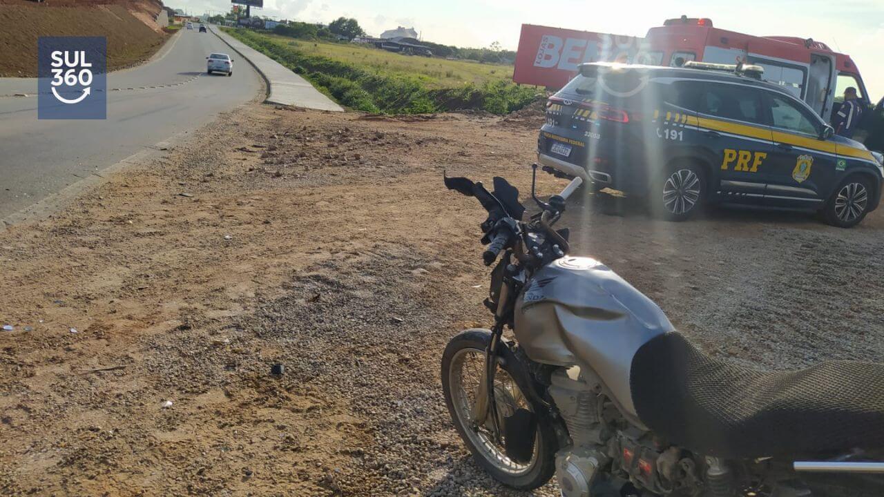 Motorista foge sem prestar socorro para motociclista após acidente em Camaquã