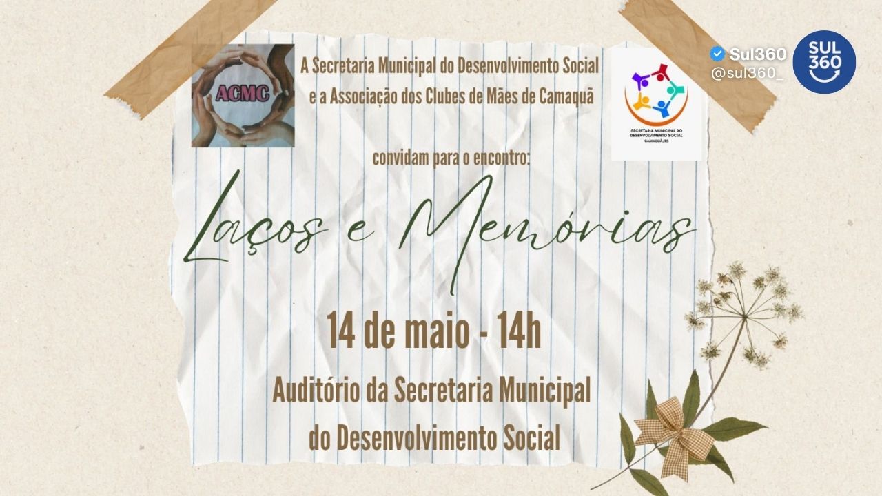 Camaquã promove encontro “Laços e Memórias” para fortalecer vínculos comunitários