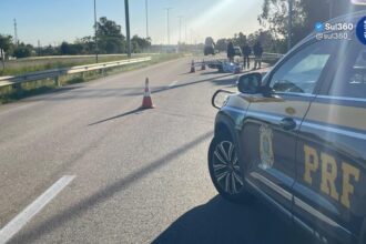 Motociclista morre em acidente na BR-116, em Turuçu