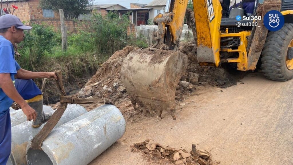 Prefeitura realiza obras na drenagem do bairro São Pedro para melhorar o escoamento das águas