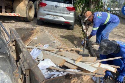 Limpeza urbana intensifica retirada de resíduos no bairro Olaria