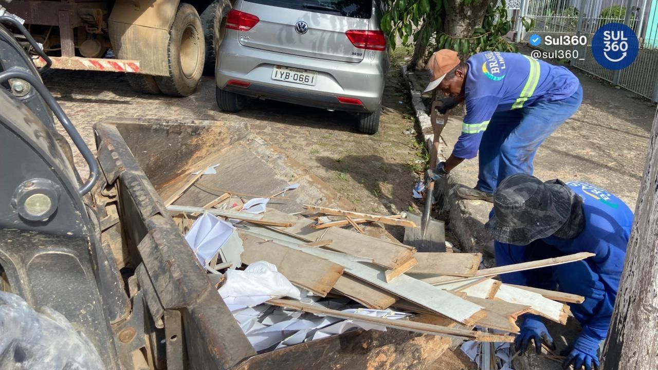 Limpeza urbana intensifica retirada de resíduos no bairro Olaria