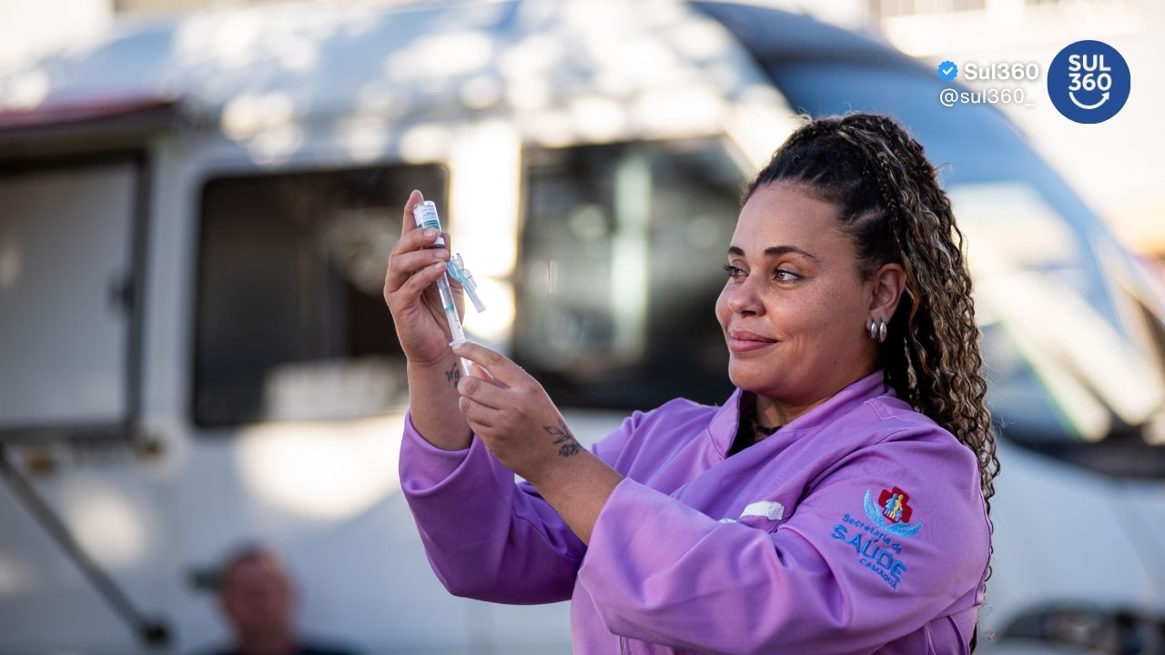 Vacinação durante aniversário de Camaquã reforça ações de saúde no município