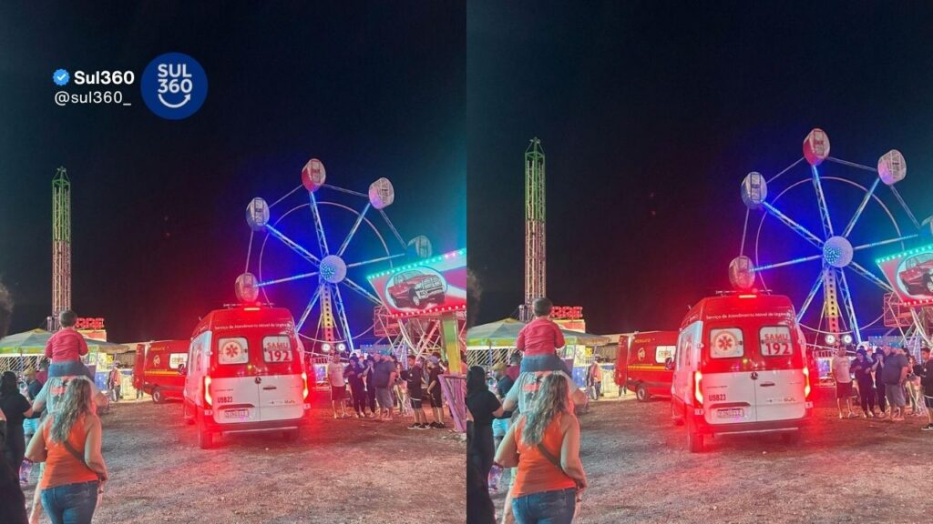Briquedo "desaba" e deixa diversos feridos em parque de diversão de Guaíba
