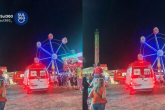 Briquedo "desaba" e deixa diversos feridos em parque de diversão de Guaíba