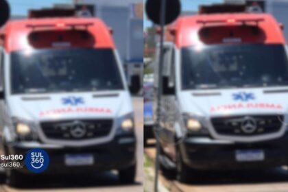 Ambulância atende acidente/atropelamento no Centro de Camaquã