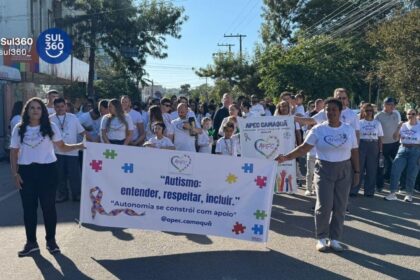 Camaquã registra grande mobilização com a 4ª Caminhada de Conscientização ao Autismo
