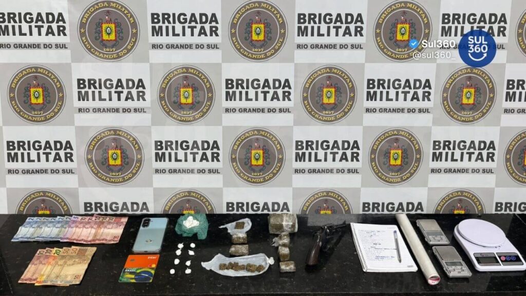 Brigada Militar prende homem por tráfico de drogas em São Lourenço do Sul