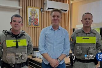 Dom Feliciano recebe novo comandante da Brigada Militar e reforça parceria com as forças de segurança