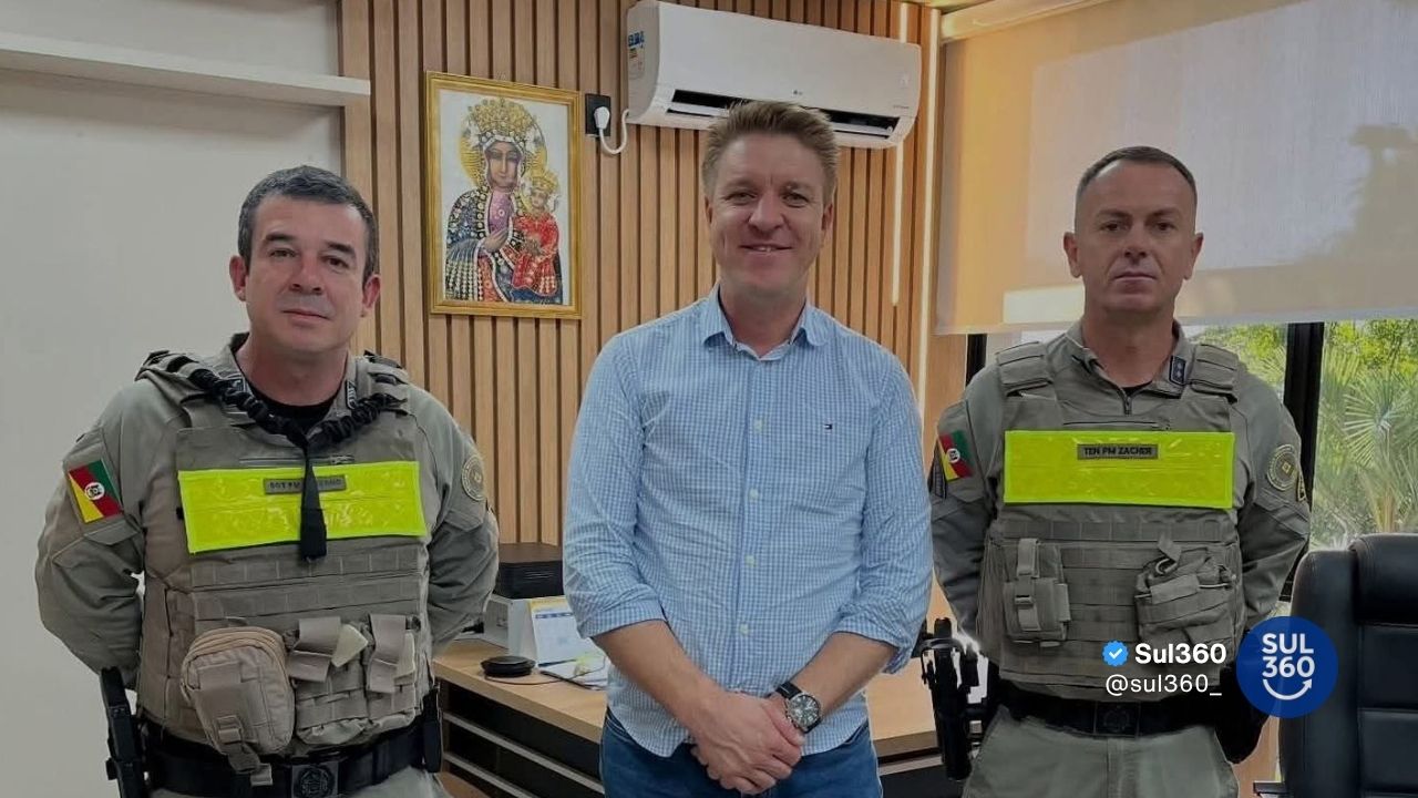 Dom Feliciano recebe novo comandante da Brigada Militar e reforça parceria com as forças de segurança