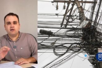 Prefeitura de Camaquã cobra solução para fios soltos e convoca empresas para reunião urgente