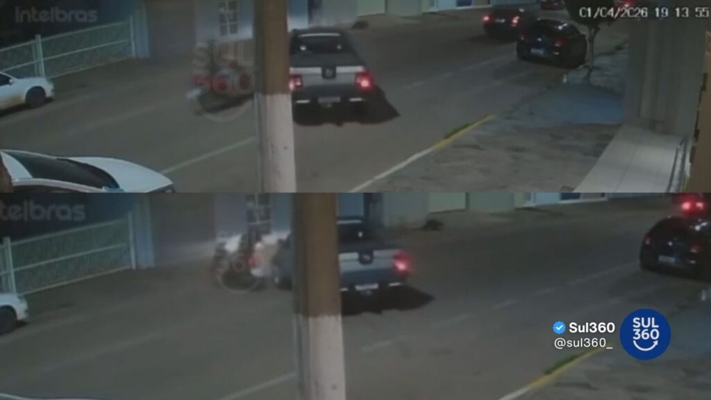 Motorista causa acidente e foge sem prestar socorro no Centro de Camaquã