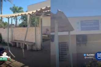 Motorista danifica abrigo de posto de saúde de Camaquã; veja o vídeo