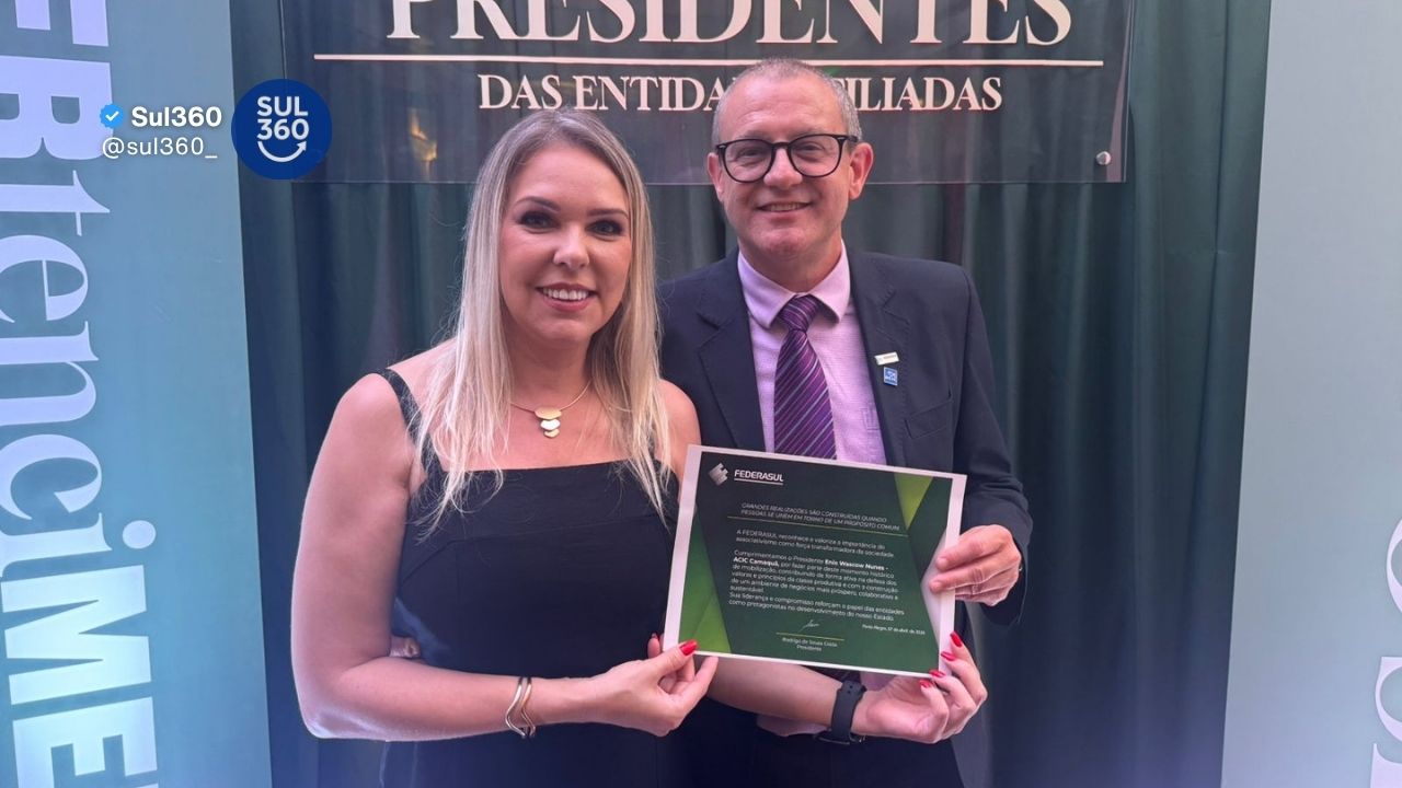 Enio Waskow Nunes é empossado pela FEDERASUL e reforça atuação da ACIC