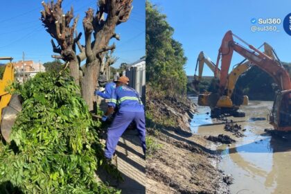 Prefeitura realiza limpeza urbana no Bairro Centenário e manutenção no Arroio Duro