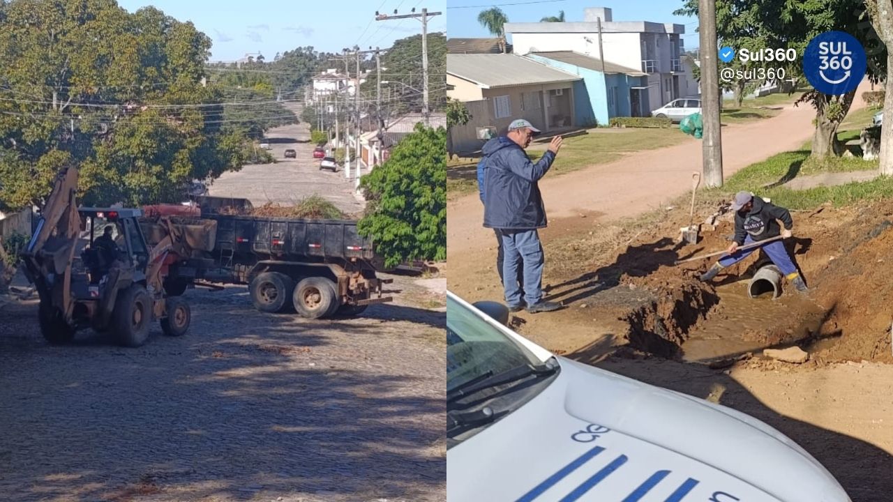 Prefeitura realiza limpeza no Siá Juliana e obras de drenagem no bairro Santa Bárbara