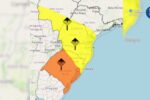 Frente fria traz risco de tempestades e queda de temperatura no RS