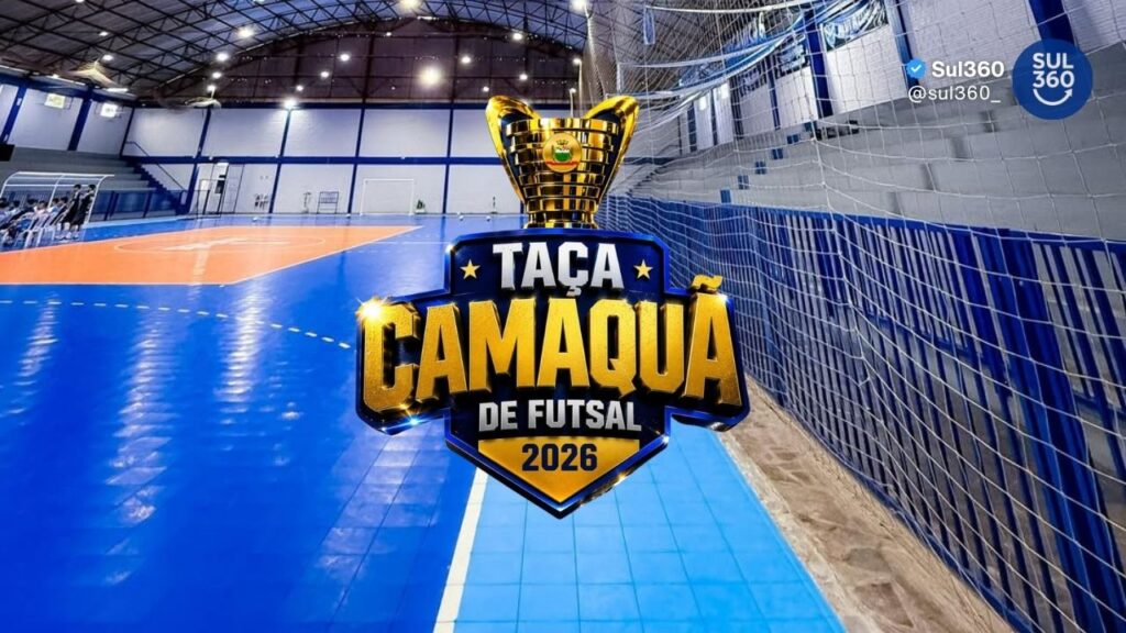 Taça Camaquã de Futsal 2026 define grupos e inicia no dia 28 de maio