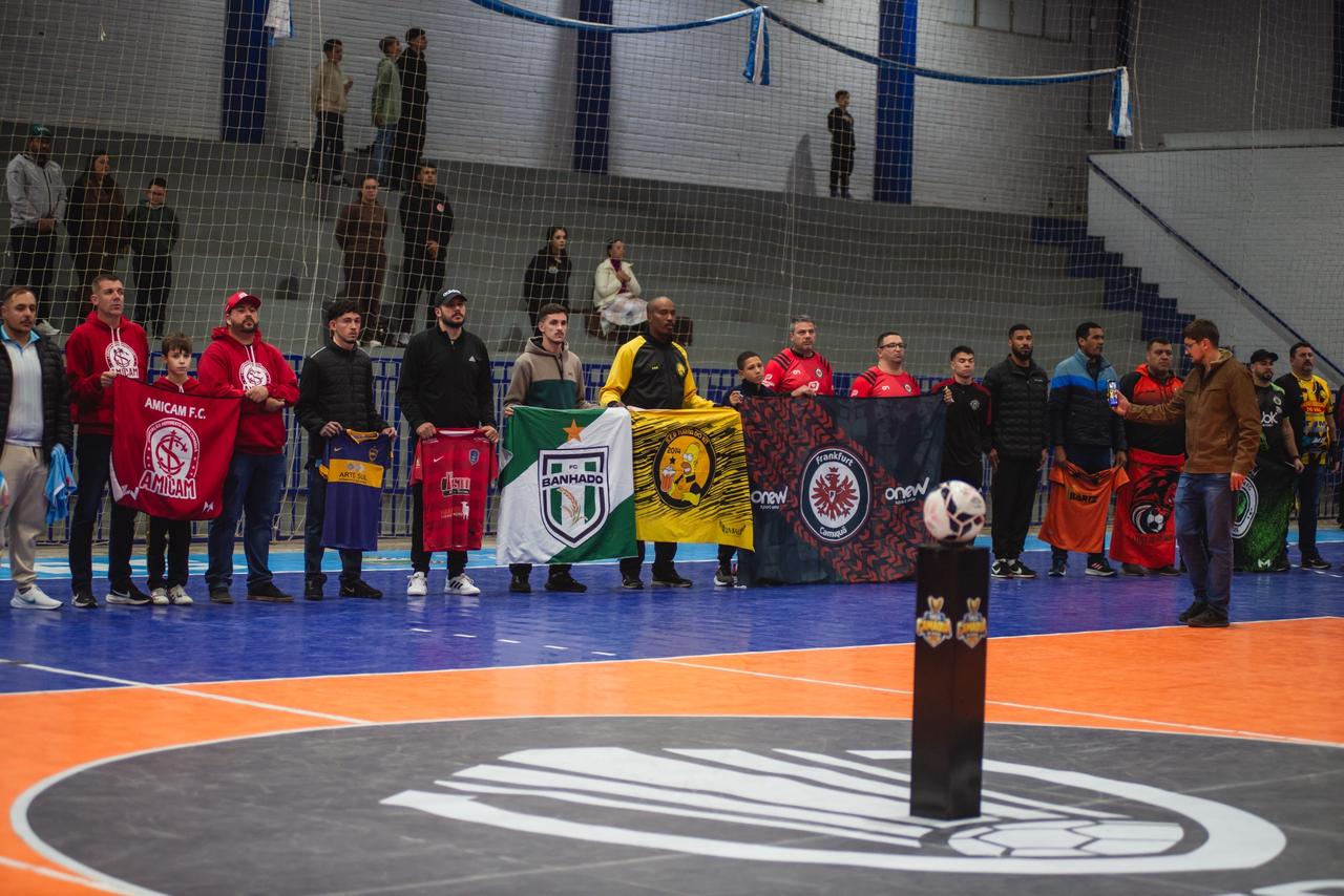 Taça Camaquã de Futsal 2026 tem abertura oficial com goleadas e grande público no Ginásio Municipal