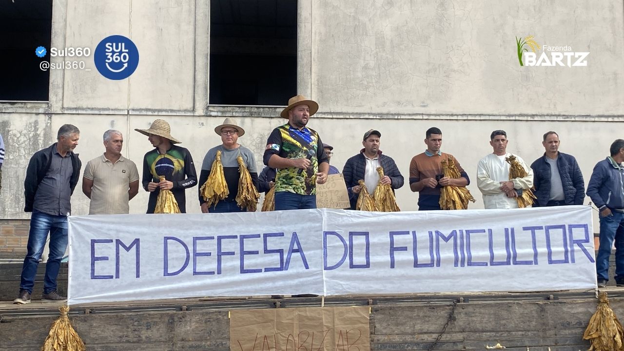 Manifestação em Camaquã reúne lideranças e produtores em defesa da fumicultura