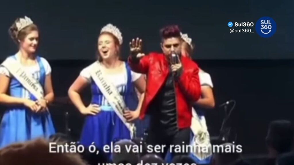 Cantor pede desculpas por comentários direcionados à soberana da Festa do Fumo de Chuvisca