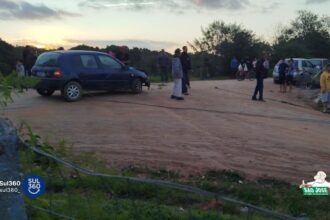 Motorista perde controle da direção e cai no Arroio Duro, em Camaquã