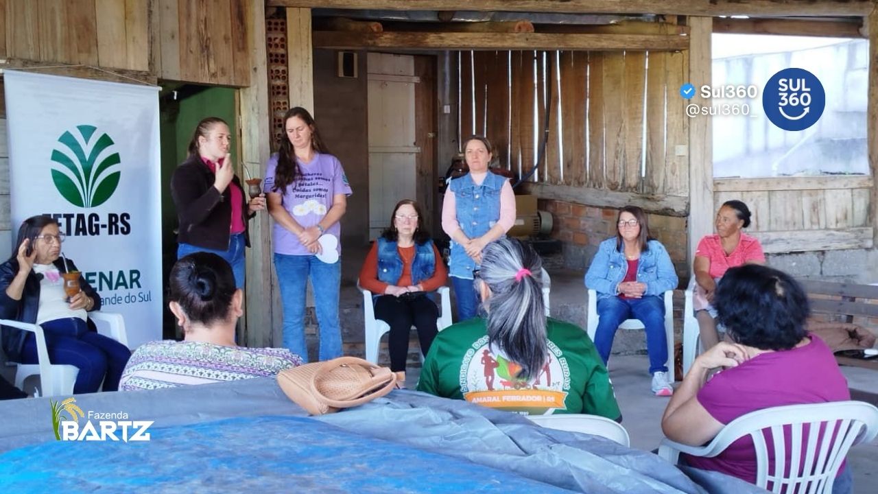 Regional Costa Doce e Carbonífera fortalece mulheres rurais em Amaral Ferrador