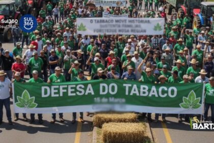 Camaquã recebe ato em defesa da fumicultura