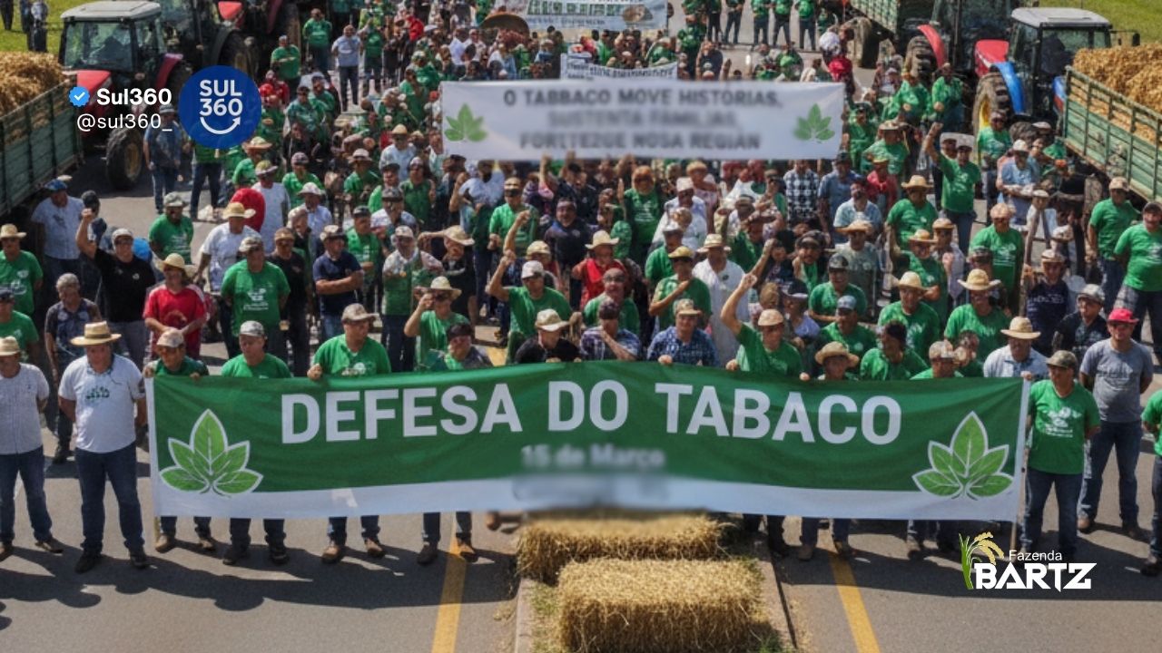 Camaquã recebe ato em defesa da fumicultura