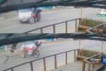 Motorista faz conversão no meio da quadra e corta a frente de motoboy em Camaquã