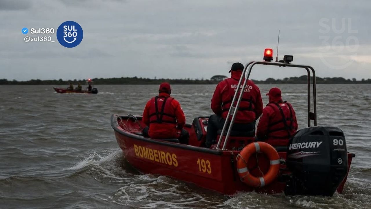 Naufrágio na Lagoa dos Patos deixa dois mortos e um desaparecido em Pelotas