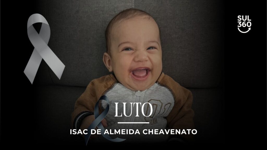 Nota de falecimento: Isac de Almeida Cheavenato, aos 4 meses de idade