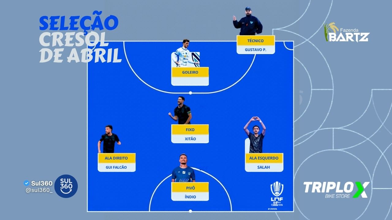 Vélez Camaquã domina seleção da LNF Silver no mês de abril