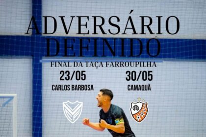 Vélez enfrenta a ACBF na grande final da Taça Farroupilha Metroserra