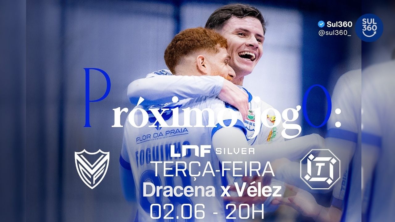 Vélez Camaquã enfrenta o Dracena em busca de manter liderança isolada da LNF Silver