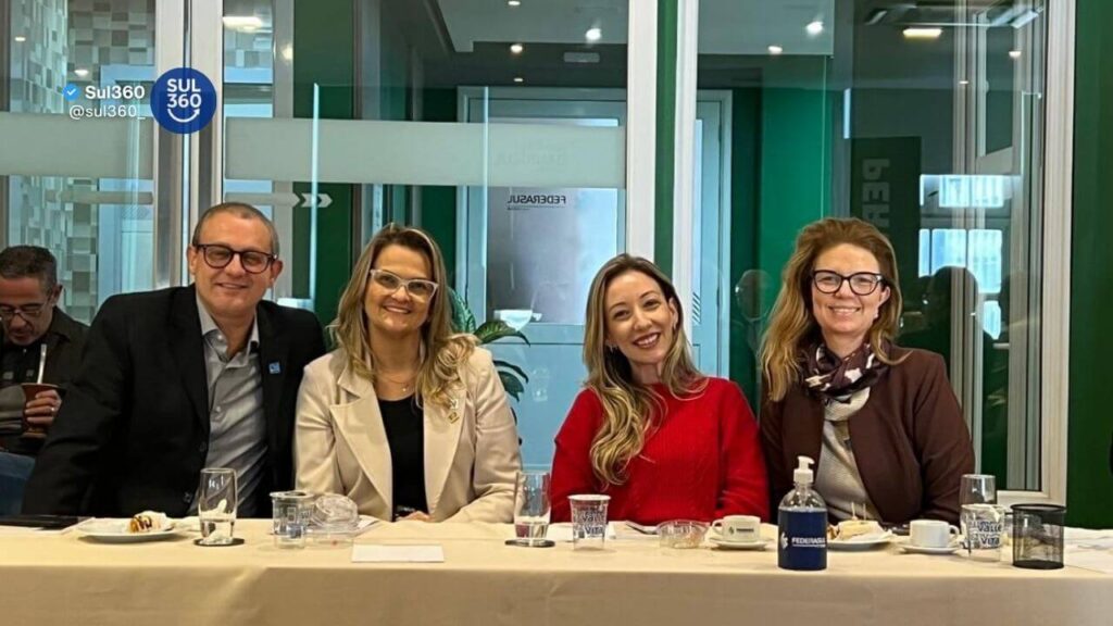Lideranças da ACIC Camaquã participam de reunião da Federasul nesta quarta-feira