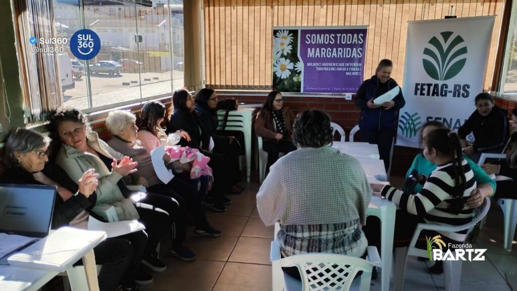 Alimentação saudável e fortalecimento das mulheres rurais pautam encontro em Barão do Triunfo