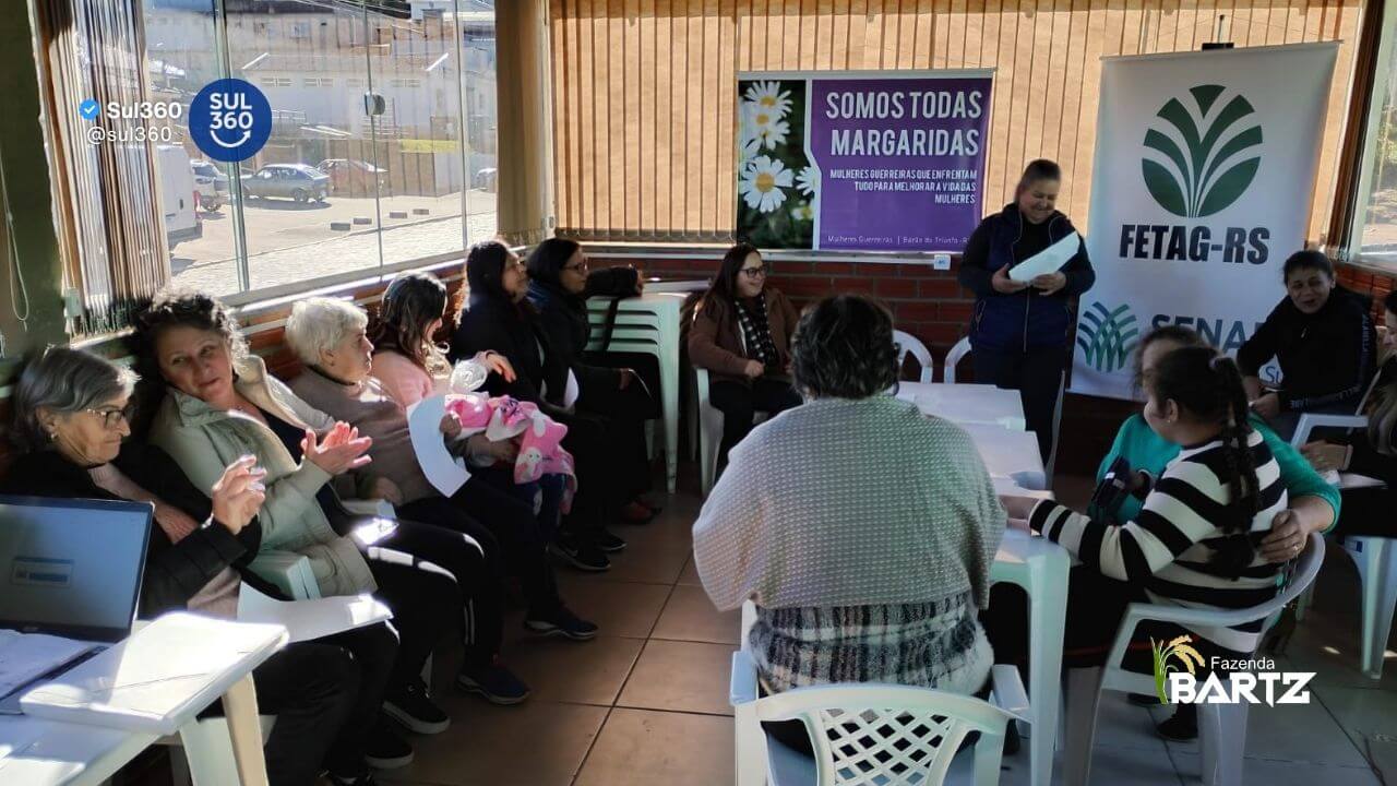 Alimentação saudável e fortalecimento das mulheres rurais pautam encontro em Barão do Triunfo