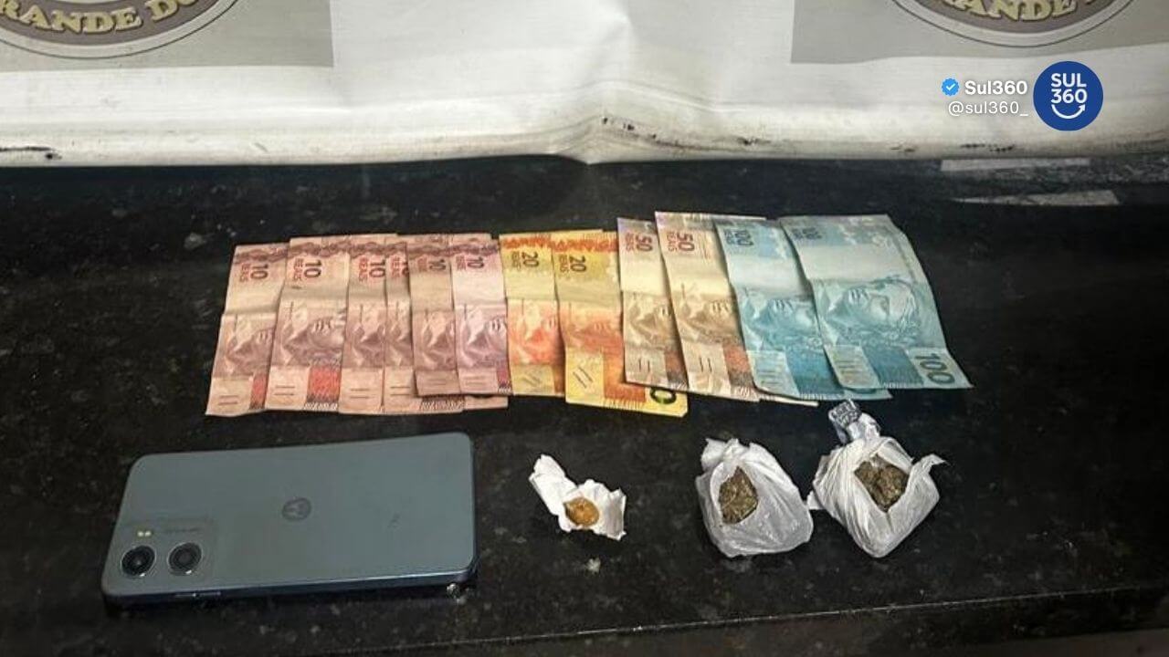 Brigada Militar prende traficante no bairro Lomba, em São Lourenço do Sul